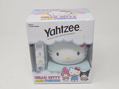 New Hello KITTY AND FRIENDS  Sanrio Yahtzee Hasbro Dice Game - Image 1 of 2