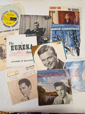 Bert Newton Elvis Presley Mixed Lot 45 rpm 7" VINYL SINGLES  RECORDS X 10 - image 1 of 4