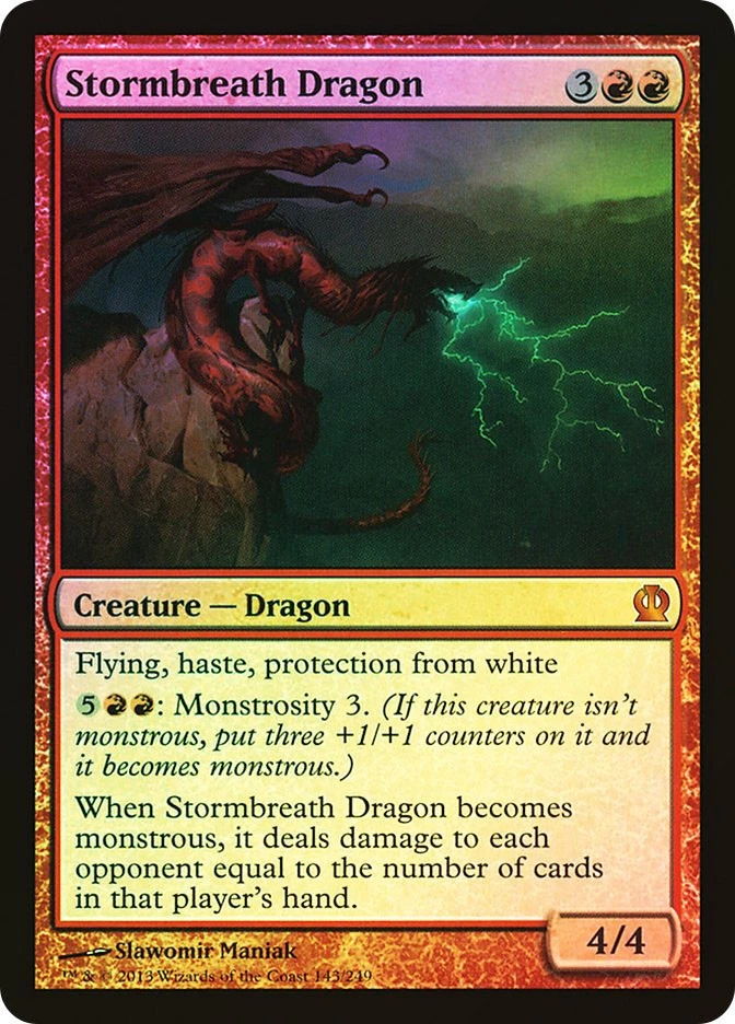 MTG FOIL Stormbreath Dragon  - Theros #143 - Image 1 of 1