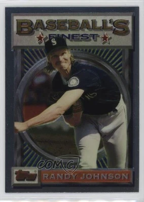 1993 Topps Finest Baseball's Finest Randy Johnson #154 HOF - Image 1 of 2