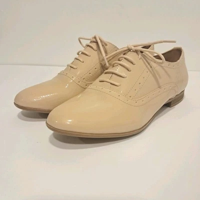 Womens Steve Madden Tan Patent Leater Lace-up Oxford | Size 8 | NWOT - Image 1 of 4