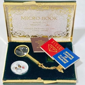 Micro Book Mini Book Size 2 mm Toppan Printing co. Tokyo 1979 Vintage Used - Imagen 1 de 7