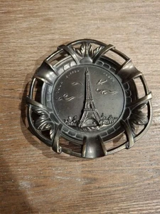 Vintage Brass Eiffel Tower Ashtray Tour Souvenir Paris France Decor - Polyor - Picture 1 of 4