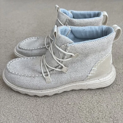 Hey Dude 女式 10 码 Reyes Heathered 靴子 Chukka 鞋 运动鞋 42006-105 — 第 1/4 张图片