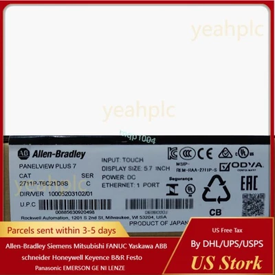 2711P-T6C21D8S 2711P-T6C21D8S HMI PanelView Plus 7 Graphic Terminal NEW - Image 1 of 4