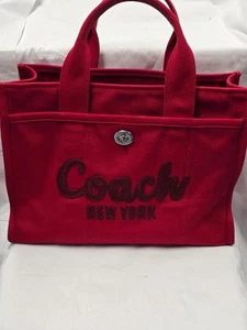 Coach CP158 Cargo Tote Bag - Red - Picture 1 of 20