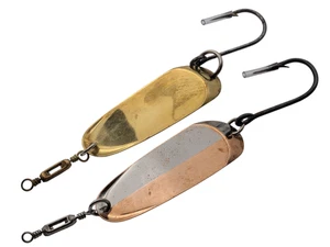 (2)-3 Inch Branded Saltwater/Freshwater Salmon Trolling/Casting Spoons-Free-Ship - Picture 1 of 11