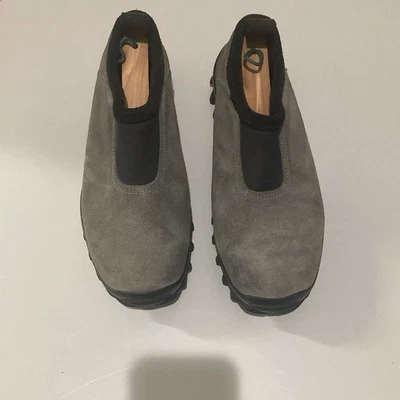 Zueco de nieve gris gamuza sin cordones SALOMON Contagrip CX de colección zapatos aislantes talla 7 Foto 1 de 4