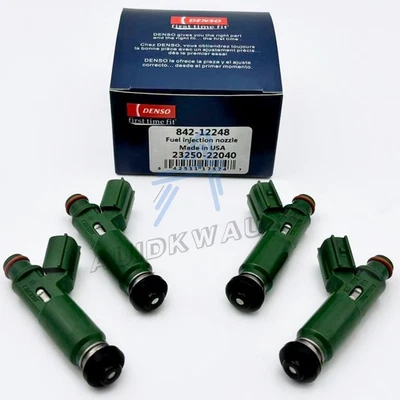 4X DENSO Fuel Injectors For Toyota Corolla Celica 1.8L 2000-2007 23250-22040 NEW Foto 1 de 4