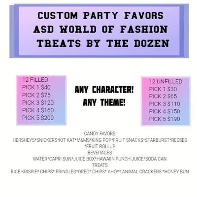 PAQUETES PERSONALIZADOS PARA FIESTAS CUALQUIER TEMA Foto 1 de 3