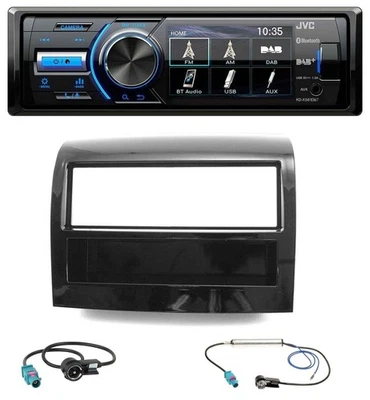 JVC Bluetooth MP3 USB DAB Autoradio für Fiat Ducato (2011-2021) schwarz - Bild 1 von 4
