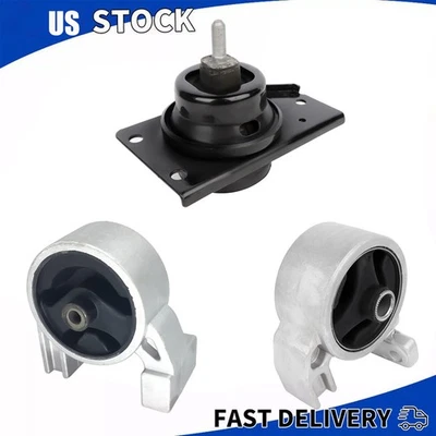 3PCS Engine Motor for Hyundai Accent Kia Rio Rio5 2006 2007 2008-2011 L4 1.6L - Imagem 1 de 4