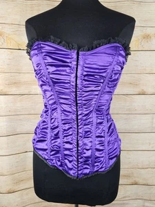 Corsé Bustier Lovers Lane Satinado Encaje Terciopelo Talla S/M - Imagen 1 de 5