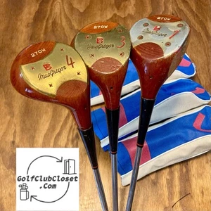 Vintage Macgregor 270W Driver 1 Wood, 3 Wood, And 4 Wood Set - Picture 1 of 12