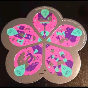 Finland "DROPS OF HAPPINESS ~ FRIENDSHIP ~ VALENTINE'S DAY" Silver Foil MS 2009 - Picture 1 of 10