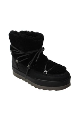 Botas de mujer Cougar con cordones plataforma borrosa zapatos negros talla 10 Foto 1 de 4