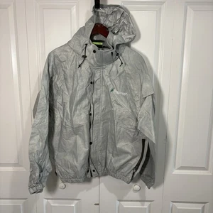 Frogg Toggs Regenjacke Herren M grau wasserdicht Kapuze leicht Outdoor Wandern - Bild 1 von 8