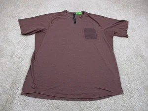 Lululemon Shirt Men Extra Large XL Maroon Red Ventilated Hiking Short Sleeve Gym - Picture 1 of 12