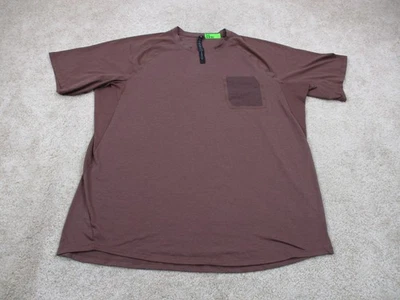 Lululemon Shirt Men Extra Large XL Maroon Red Ventilated Hiking Short Sleeve Gym - Image 1 of 4
