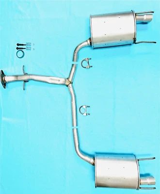 Left and Right Side Y Pipe Mufflers 2006-2013 Lexus IS350 3.5L (RWD) Foto 1 de 4