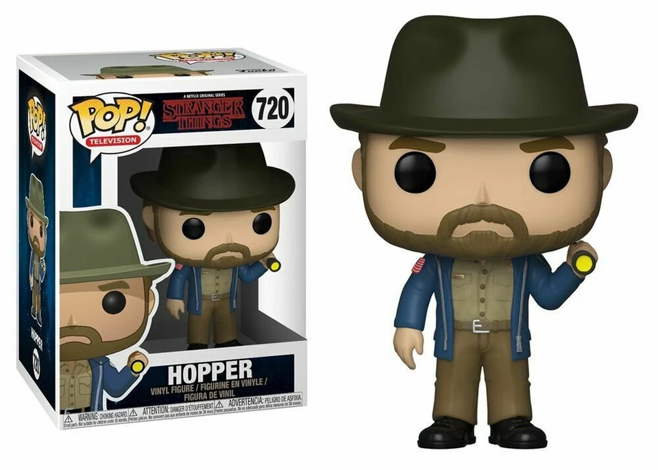 FUNKO POP TELEVISION STRANGER THINGS HOPPER 720 - VINYL FIGURE - NUOVO