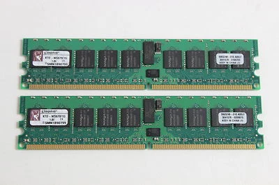KINGSTON KTD-WS670/1G 1GB 240 PIN DIMM  QTY 2 WITH WARRANTY - Image 1 of 2