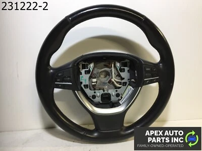 OEM 2011 BMW 550i LEATHER STEERING WHEEL NON HEATED - Image 1 of 4
