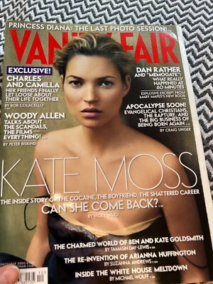 VANITY FAIR MAGAZINE December 2005 KATE MOSS Princess Diana FASHION CULTURE ART - Image 1 of 4