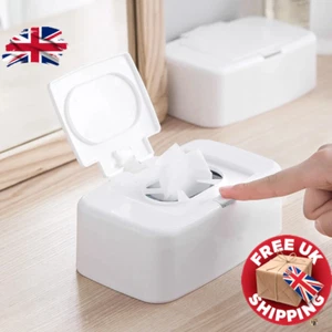 Dispenser salviette umidificate scatola portaoggetti porta tovaglioli casa portatile UK - Foto 1 di 7