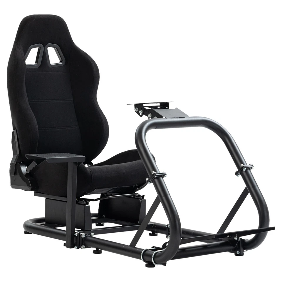 Minneer Sim Racing Cockpit Fit Logitech G29 G920 Fanatec Wheel Stand with Seat - image 1 of 1