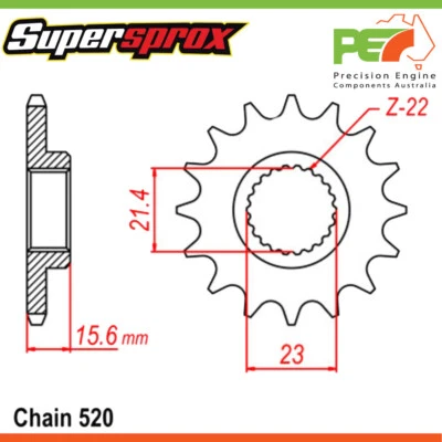 Nuevo * Supersprox * Piñón delantero para adaptarse a YAMAHA TT600 600cc Foto 1 de 4