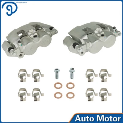 Par de pinzas de freno delanteras con soporte para Ram 1500 Dodge Durango Chrysler Aspen Foto 1 de 4