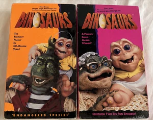 Lot Of 2 Disney DINOSAURS (VHS, 1991) Sealed Volumes 3 & 4 Jim Henson - Picture 1 of 8