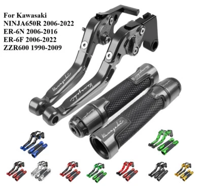 For Kawasaki NINJA650R ER-6F ER-6N ZZR600 Motorcycle Brake Clutch Levers Handle Foto 1 de 4