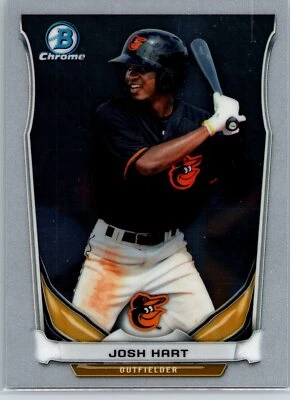2014 Bowman Chrome Draft Josh Hart Rookie Baltimore Orioles RC #CTP-57 - Image 1 of 2