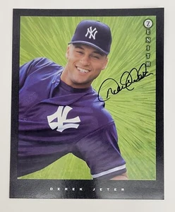 Derek Jeter Signed 1997 Pinnacle Zenith Jumbo 8x10 Card Auto Beckett COA - Picture 1 of 4