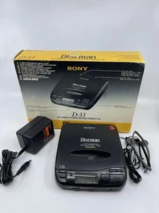 Boxed Rare Vintage Sony D-33 DiscMan Portable CD Player - Picture 1 of 1