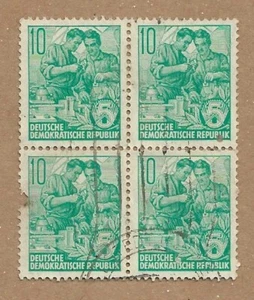1953 Germany (DDR) (5 pf) Stamps ... 5 year Plan Emerald  ... Used # 156/A43 - Picture 1 of 2