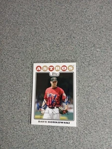 Dave Borkowski Signed In Person 2008 Topps Update And Highlights Astros Card A2 - Picture 1 of 1