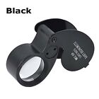 40x Magnifying Loupe Jewelry Eye Glass Magnifier Led Light Jewelers Loop Pocket