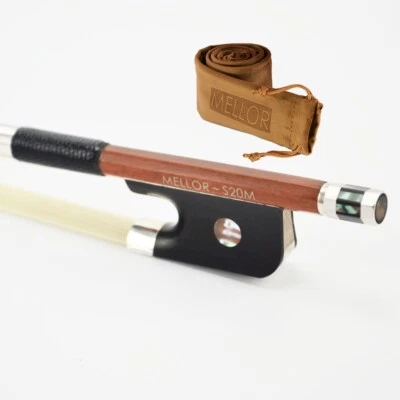 Silver Pernambuco Viola Bow  Master Maker Amazing Tone MELLOR Solo Level S20M - Image 1 of 4