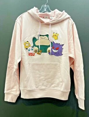 Sudadera con Capucha Levis X Pokemon 25 Aniversario Mujer Rosa Manga Larga Grupo Ball XS Foto 1 de 4