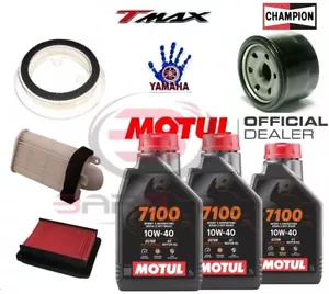 KIT TAGLIANDO T-MAX 530 2012 2013 2014 2015 2016 OLIO MOTUL 7100 + FILTRI TMAX - Foto 1 di 2