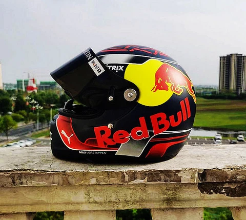 2018 MAX F1 FORMULA 1 HELMET HELM HAND-PAINT 1:1 Cover