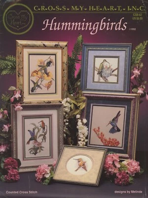 Cross My Heart Hummingbirds Nest Lily Trumpet Cross Stitch Pattern Book - Image 1 of 2