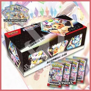 Pokemon TCG: Estuche Caja Sorpresa Evoluciones Prismáticas | 4 Paquetes y 1 Tarjeta Promocional - Imagen 1 de 2