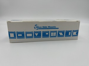 Wess Plastic Box Of 50 35mm Film Slide Mounts Aax002 3mm Thick Glassless 3:2