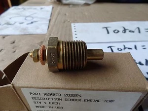 SUPERPAC 660 OPTION ENGINE TEMPERATURE SENDING UNIT SP203394, VOLVO 203394 N.O.S - Picture 1 of 6