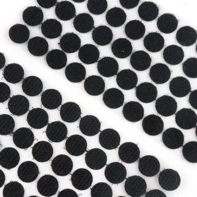 Loop Sticker Round -10/15/20/25mm Self Adhesive Tape Dots Strong Klitten 100Pair - Image 1 of 4