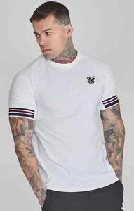 SikSilk Mens White Tech T-Shirt Small - Picture 1 of 5